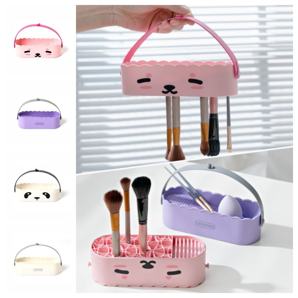 Cosmetic Sponge - Kauçuk Makyaj Fırçası Temizleme Süngeri, Saklama