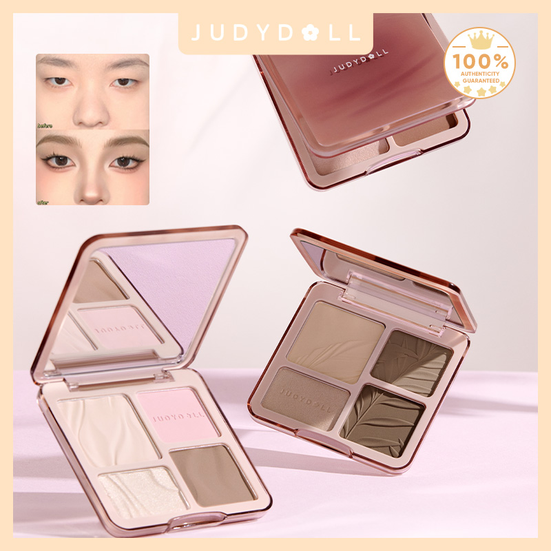 Highlighter Bronzer Palette - Judydoll Vurgulayıcı ve Kontur Paleti, Mat