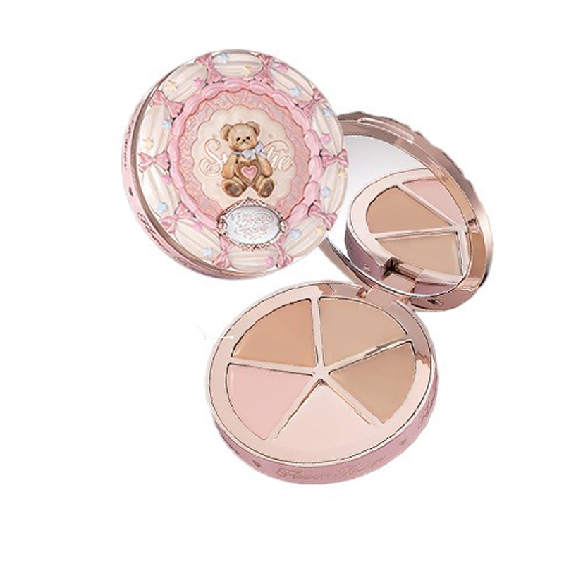 Highlighter Bronzer Palette - FLOWER KNOWS THE SWEETIE BEAR 4