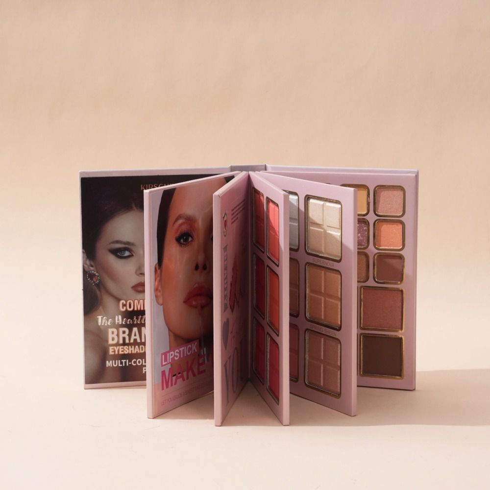 Beauty Book Makeup Kit - Yeni Mat Makyaj Paleti Kitabı Fosforlu
