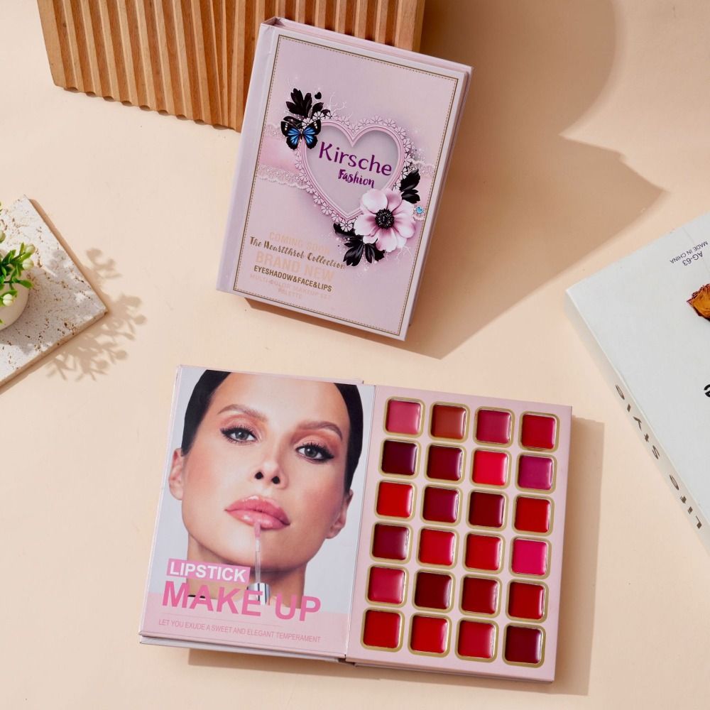 Beauty Book Makeup Kit - Yeni Mat Makyaj Paleti Kitabı Fosforlu
