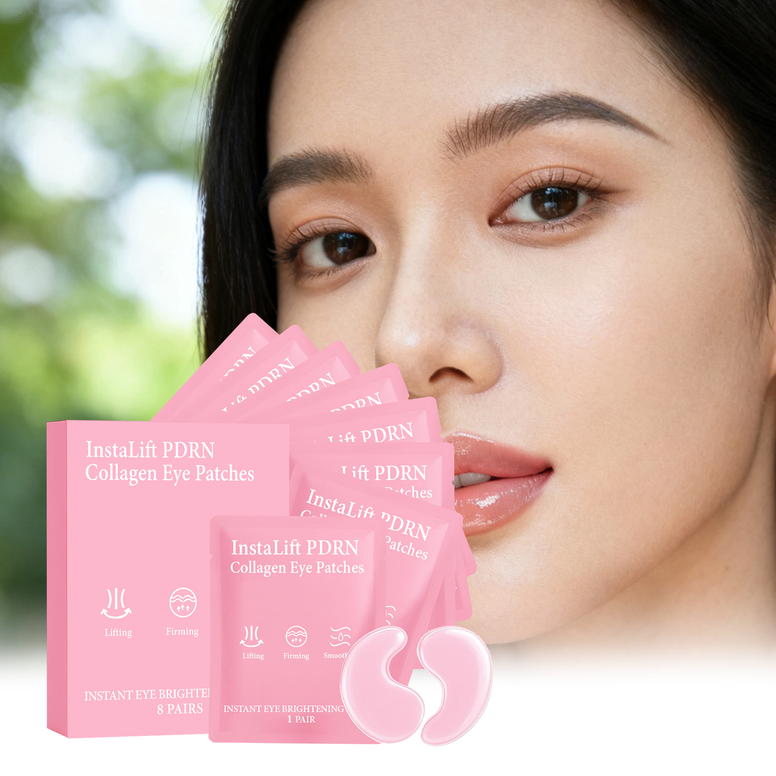 Collagen Eye Patch - Instalift PDRN Kolajen Göz Maskeleri Koyu