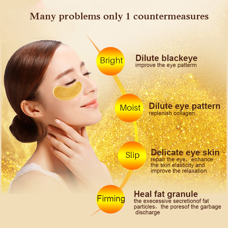 10/20 adet Altın Kristal Kolla - Collagen Eye Patch incelemesi ve fiyatı