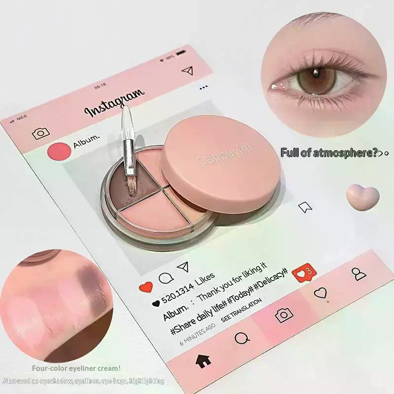 Cappuvini 4 Renkli Mat Kadife  - Beauty Makeup Eyeshadow Palette incelemesi ve fiyatı