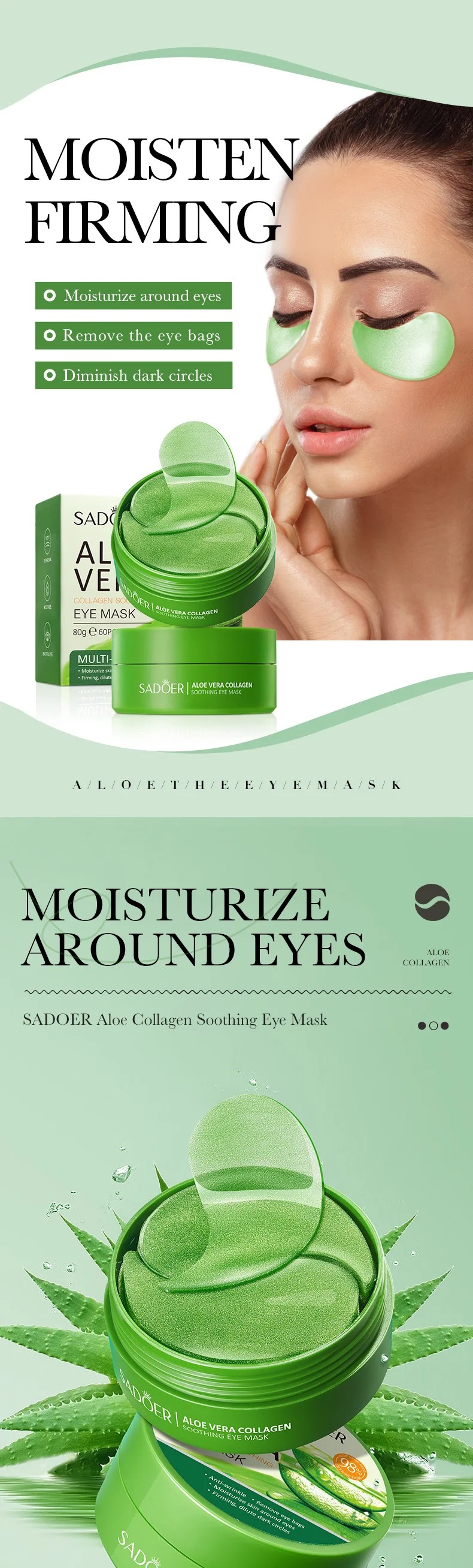 60 adet Aloe Vera Kollajen Göz - Collagen Eye Patch incelemesi ve fiyatı
