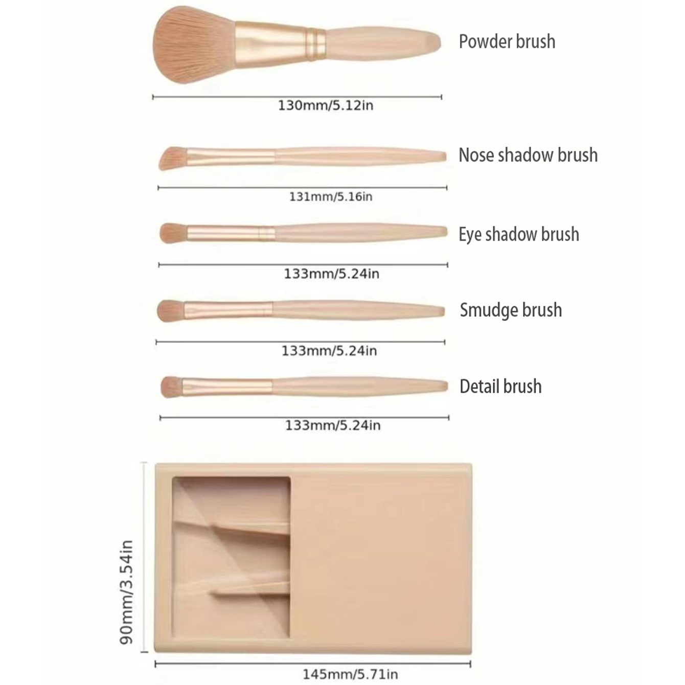 5 adet Kozmetik Fırça Seti Ayn - Beauty And Makeup Quotes incelemesi ve fiyatı