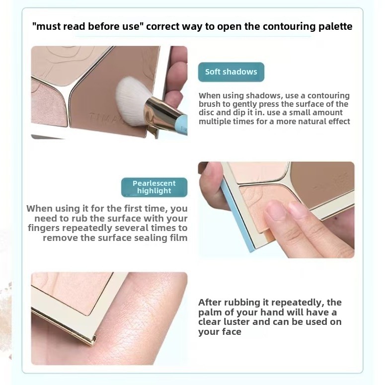 TIMAGE Kontür Paleti, Geliştir - Highlighter Bronzer Palette incelemesi ve fiyatı